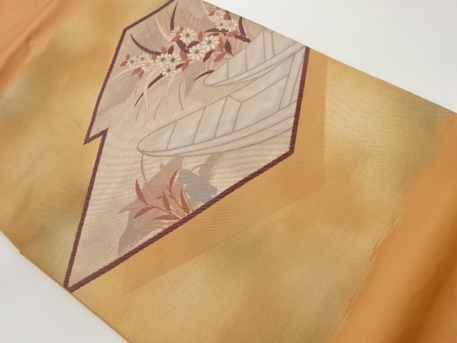 JAPANESE NAGOYA OBI / WOVEN MATSUKAWABISHI